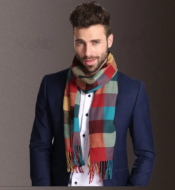 Duke of Downtown Designer Plaid Scarf