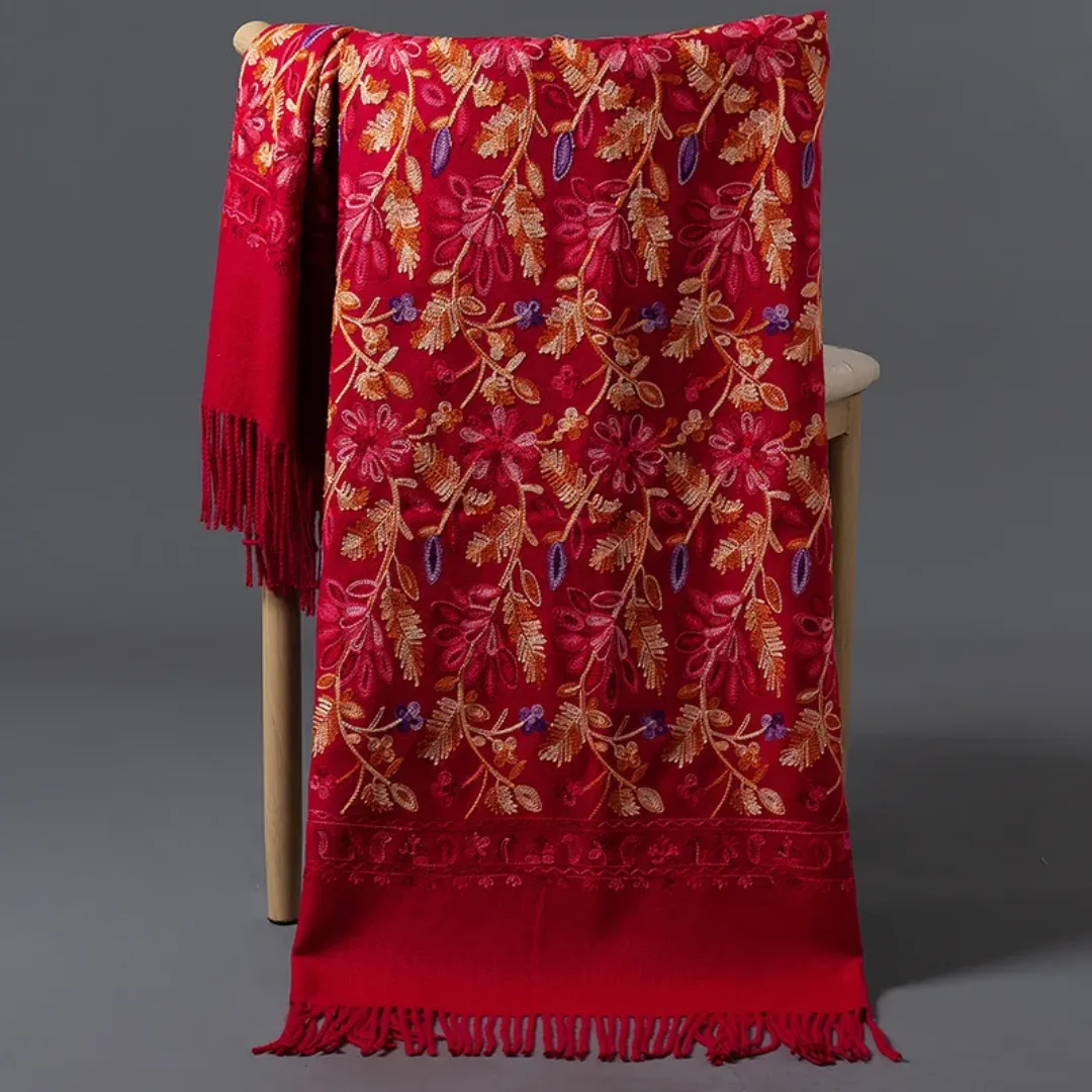 Embroidery Cashmere Scarves: Luxurious Comfort & Stylish Warmth