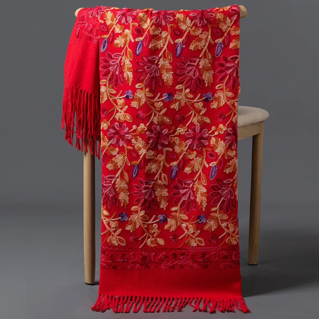 Embroidery Cashmere Scarves: Luxurious Comfort & Stylish Warmth