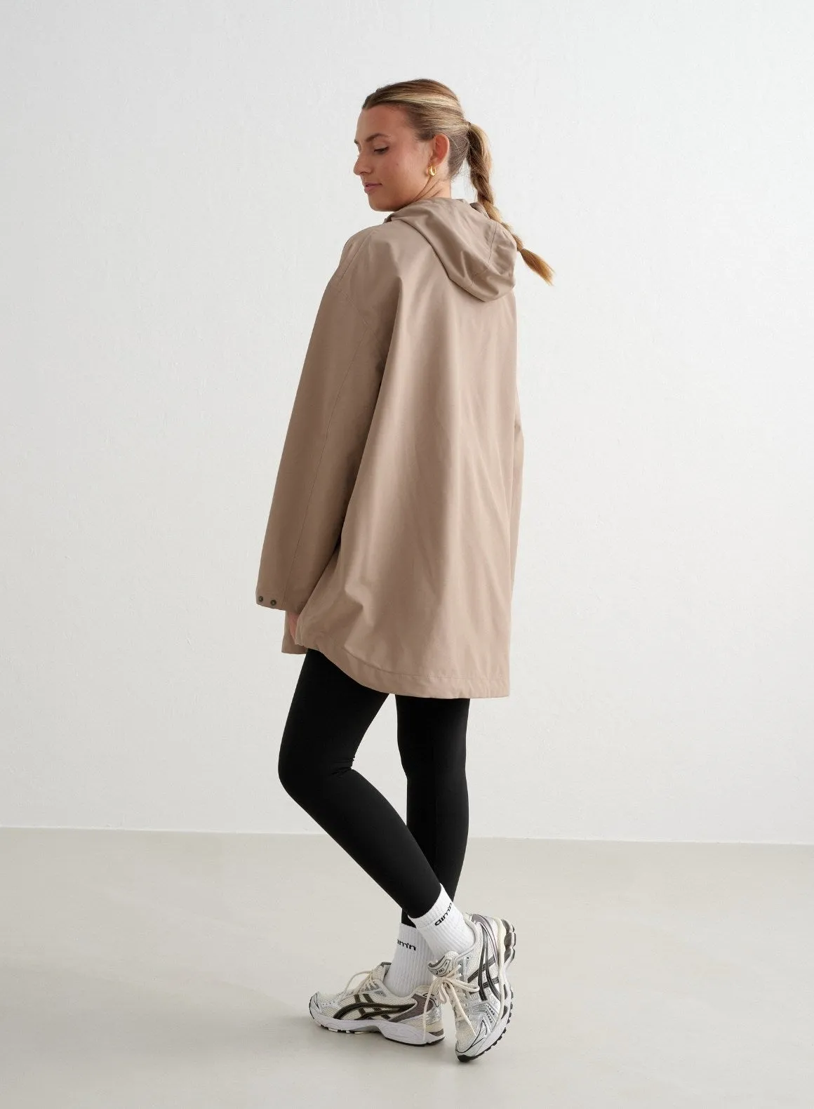 Espresso Waterproof Oversized Anorak