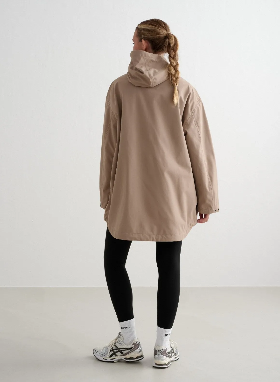 Espresso Waterproof Oversized Anorak