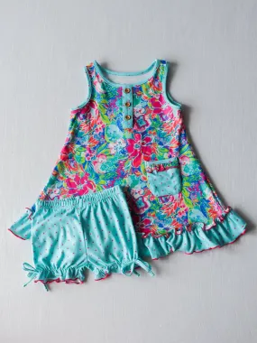 Everyday Play Dress - Hawaiian Blooms