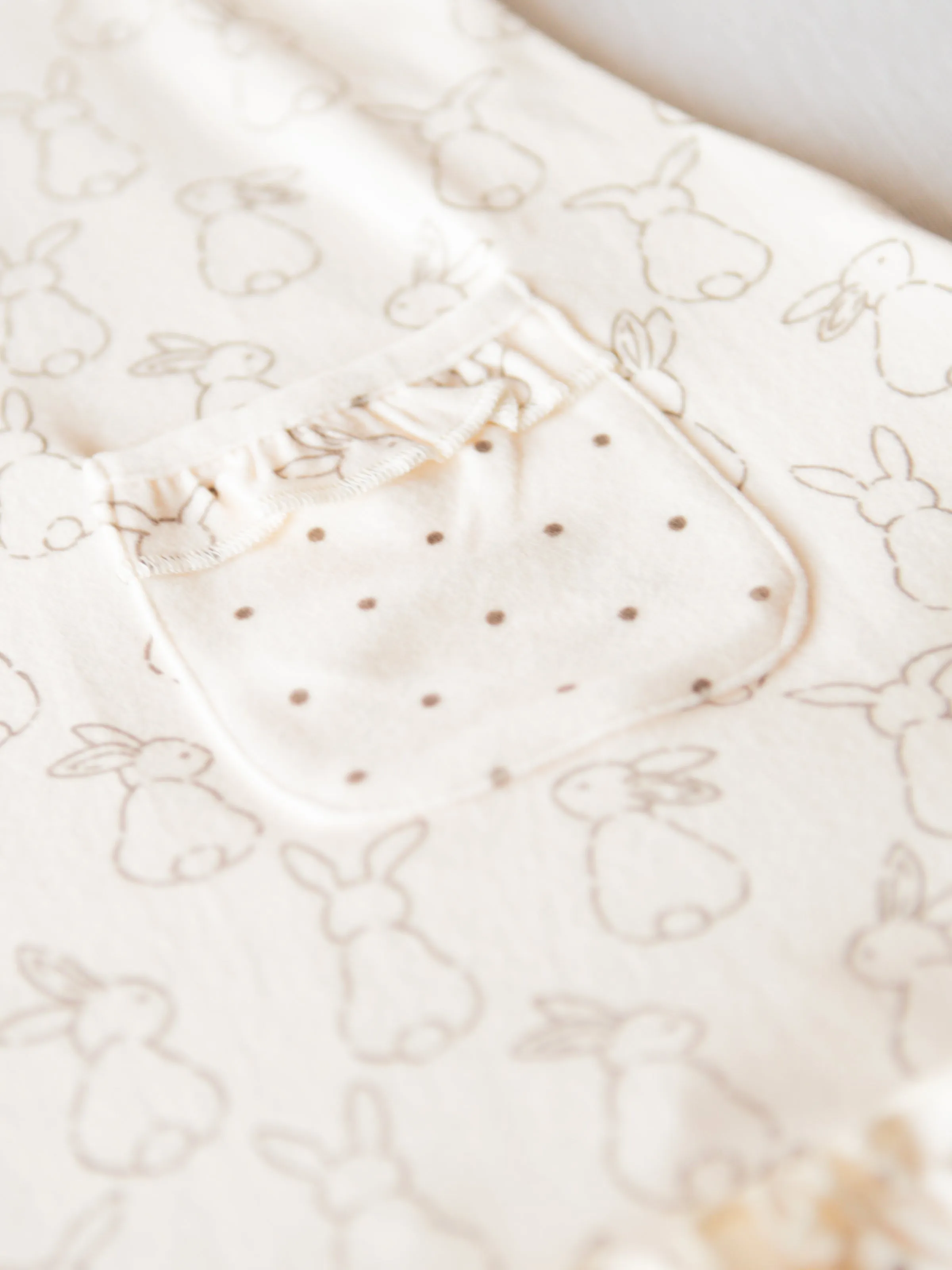 Everyday Play Dress - Ivory Bunnies