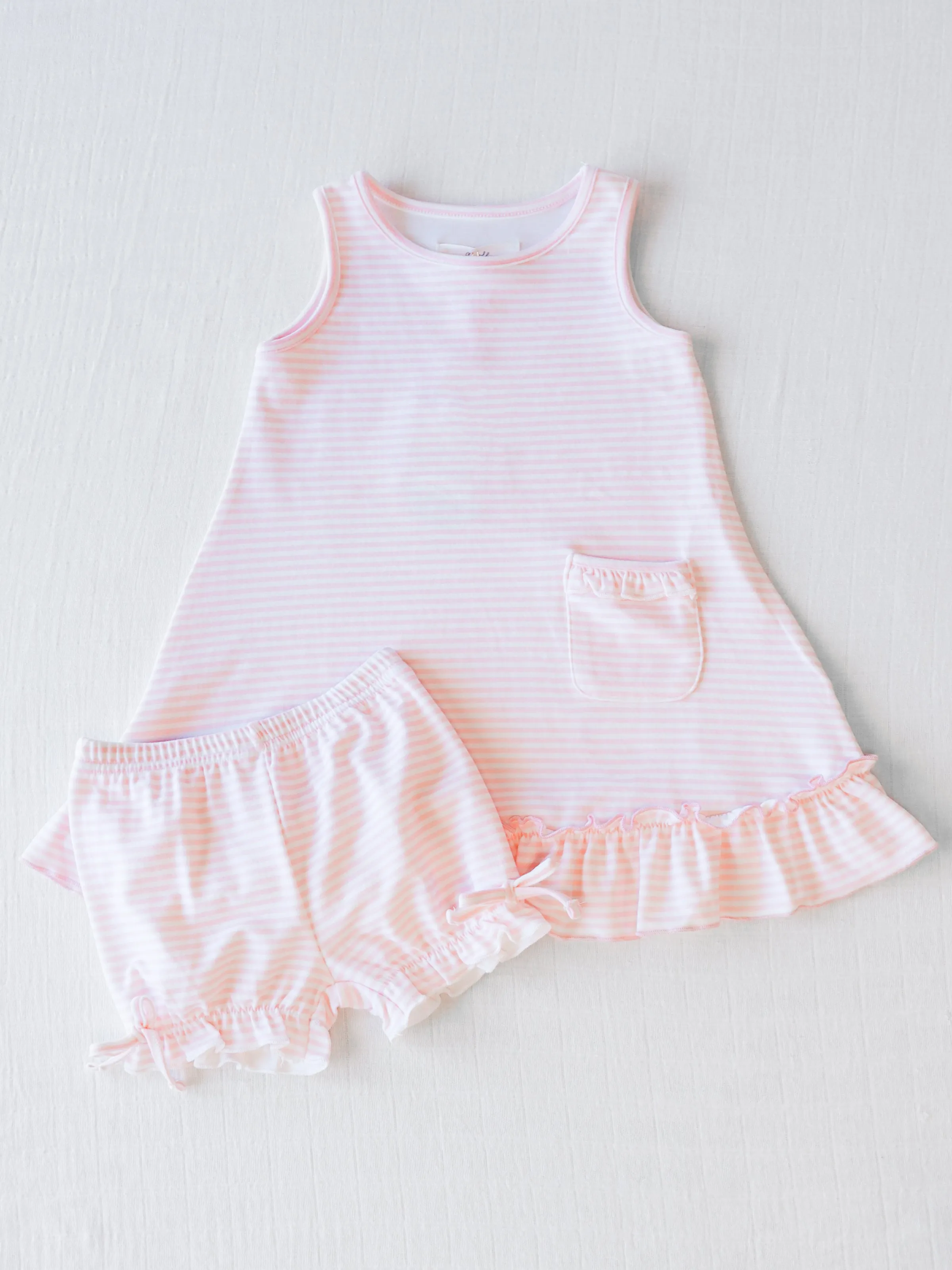 Everyday Play Dress - Little Pink Stripes