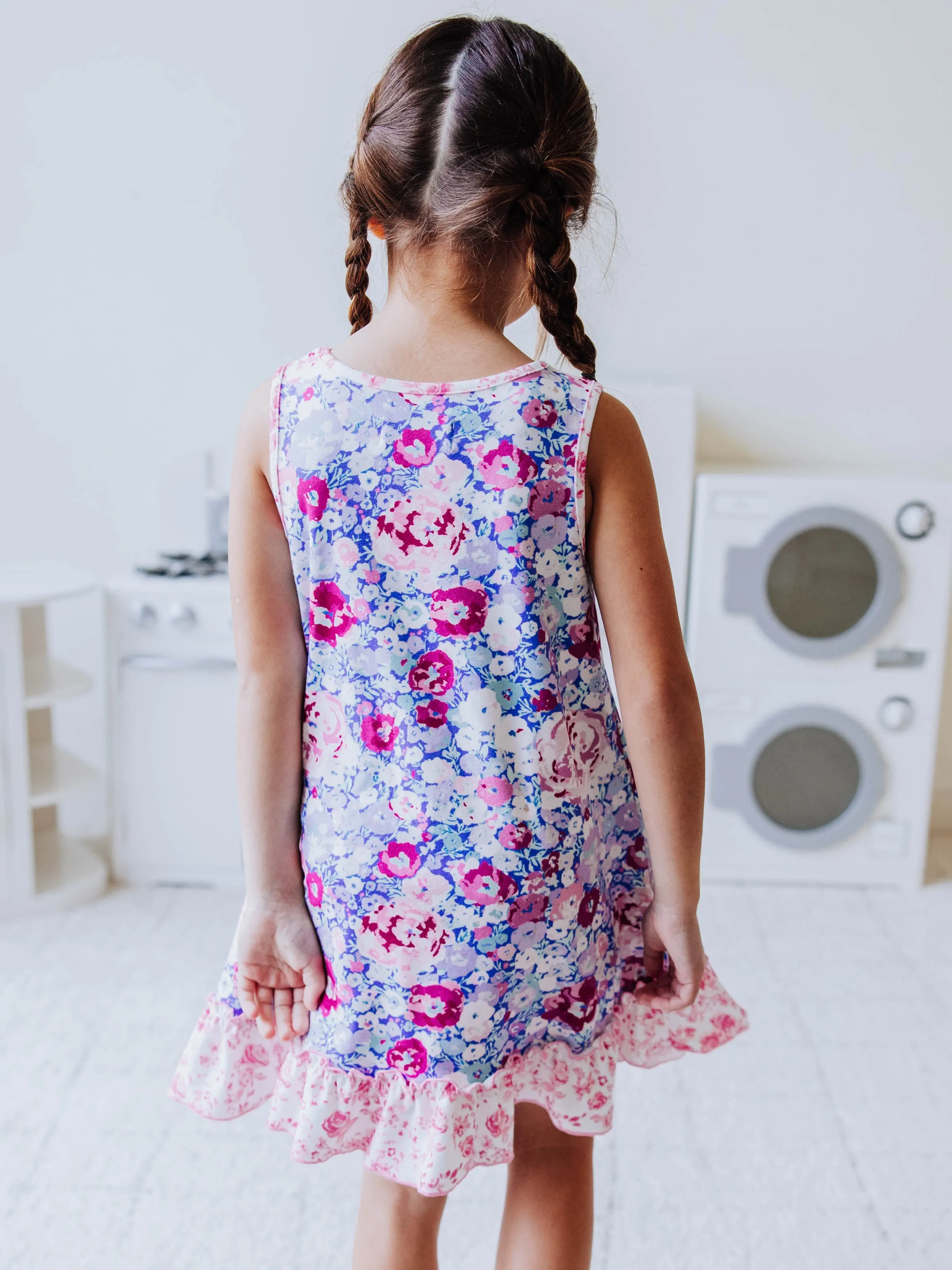 Everyday Play Dress - Pastel Carnations