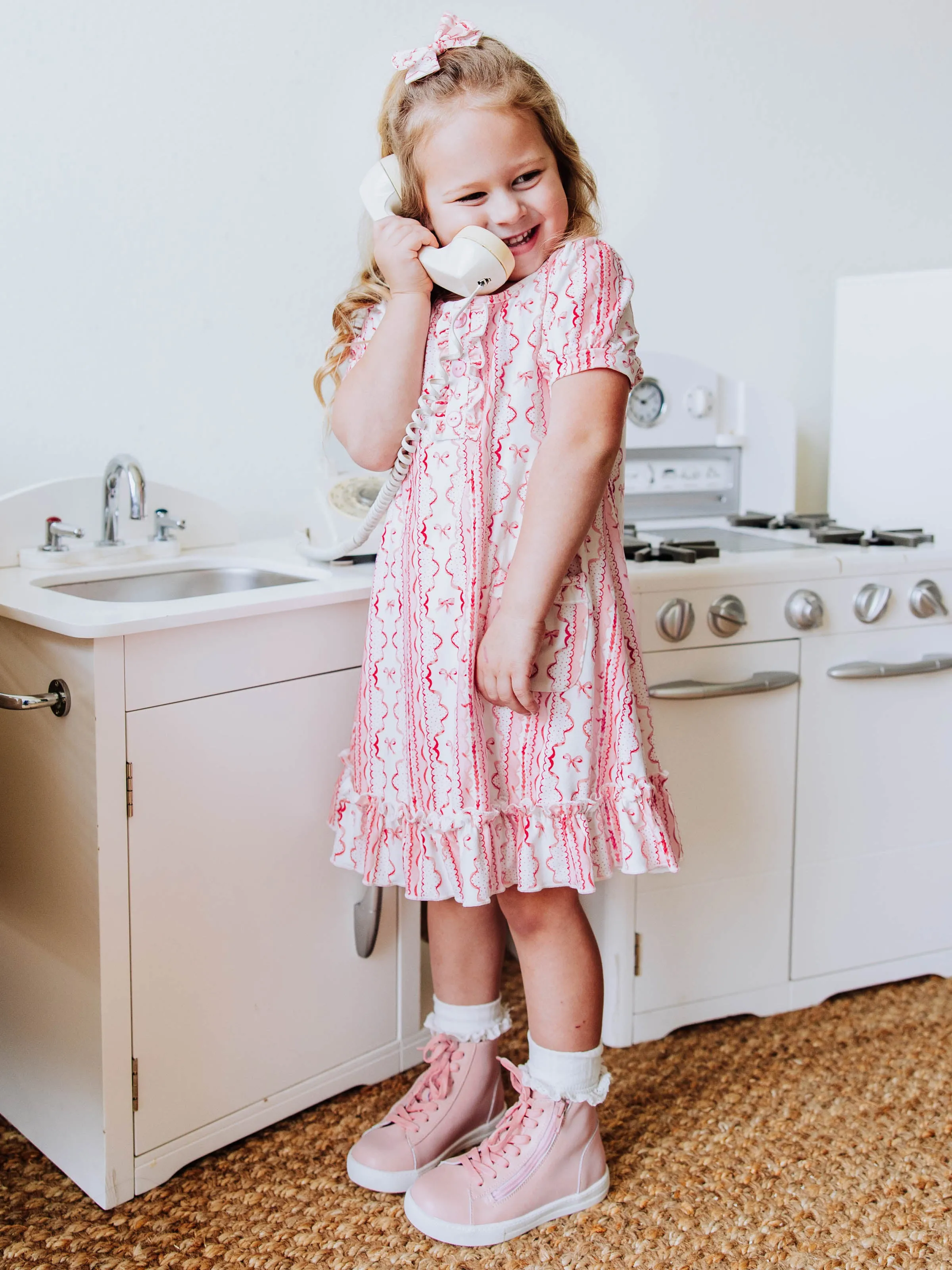 Everyday Play Dress - Pink Lace