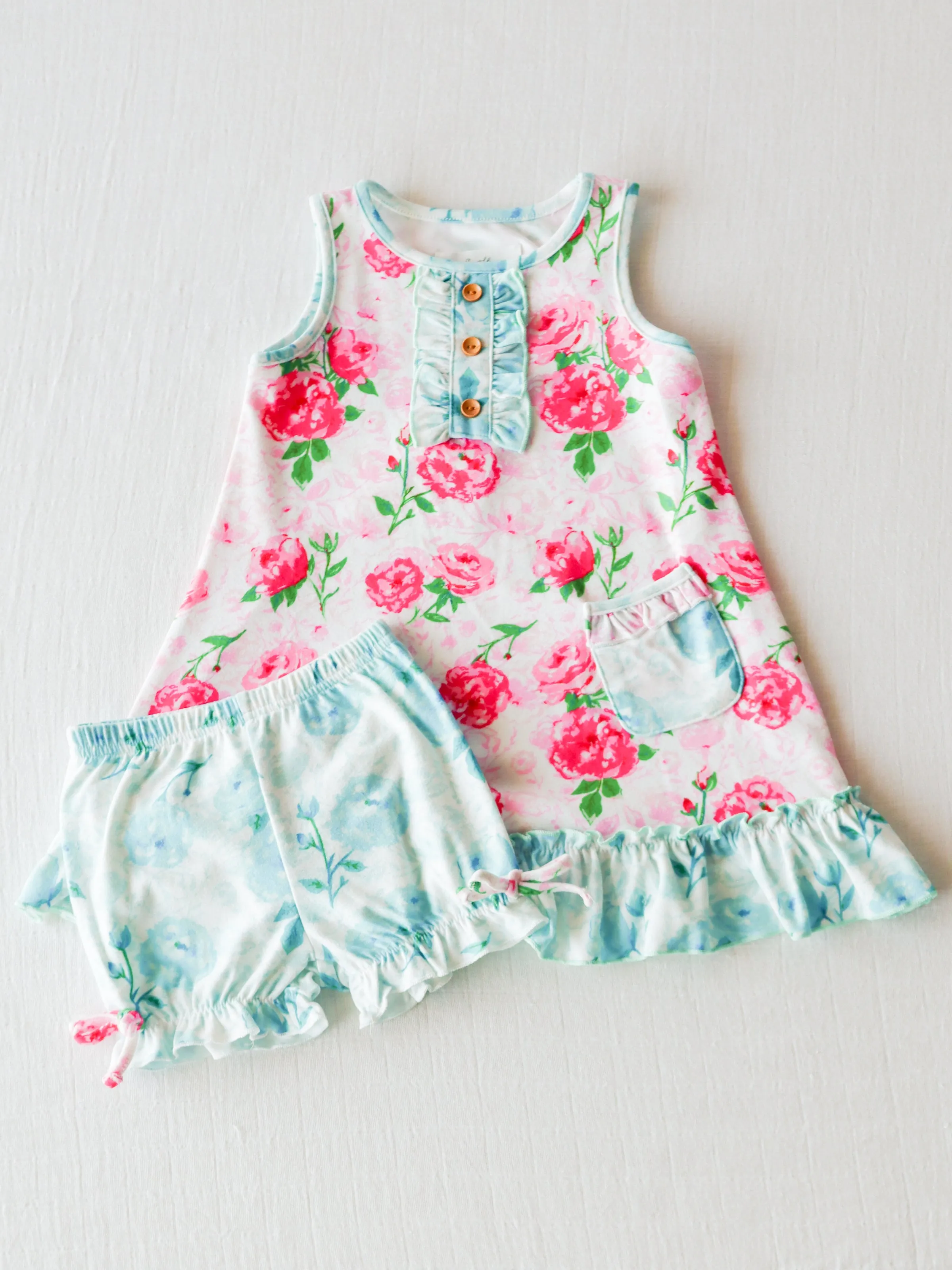 Everyday Play Dress - Raspberry Roses