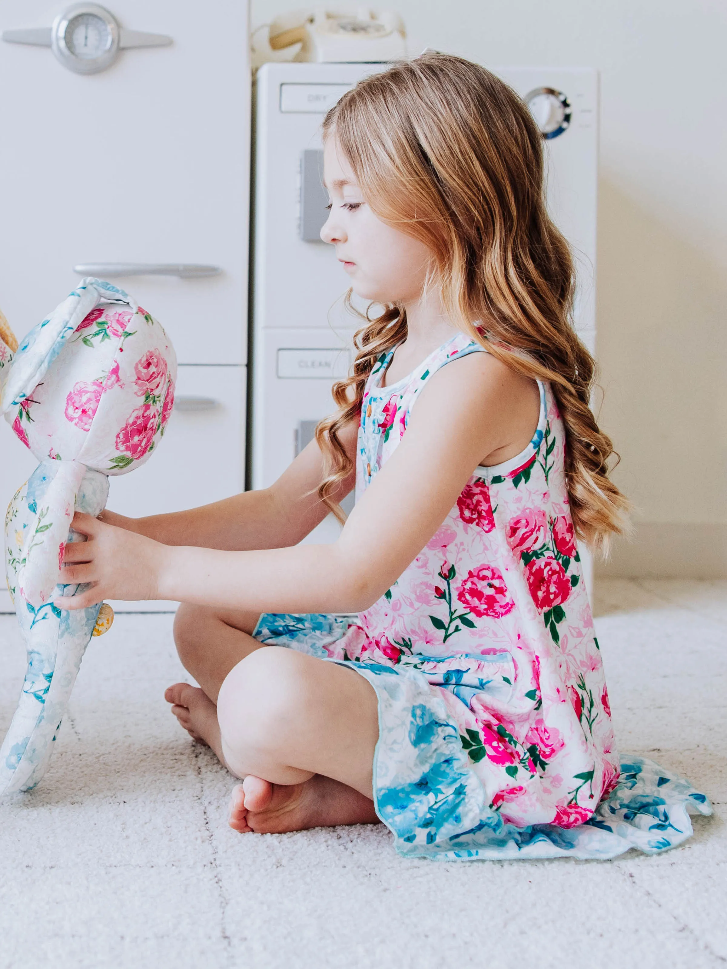 Everyday Play Dress - Raspberry Roses