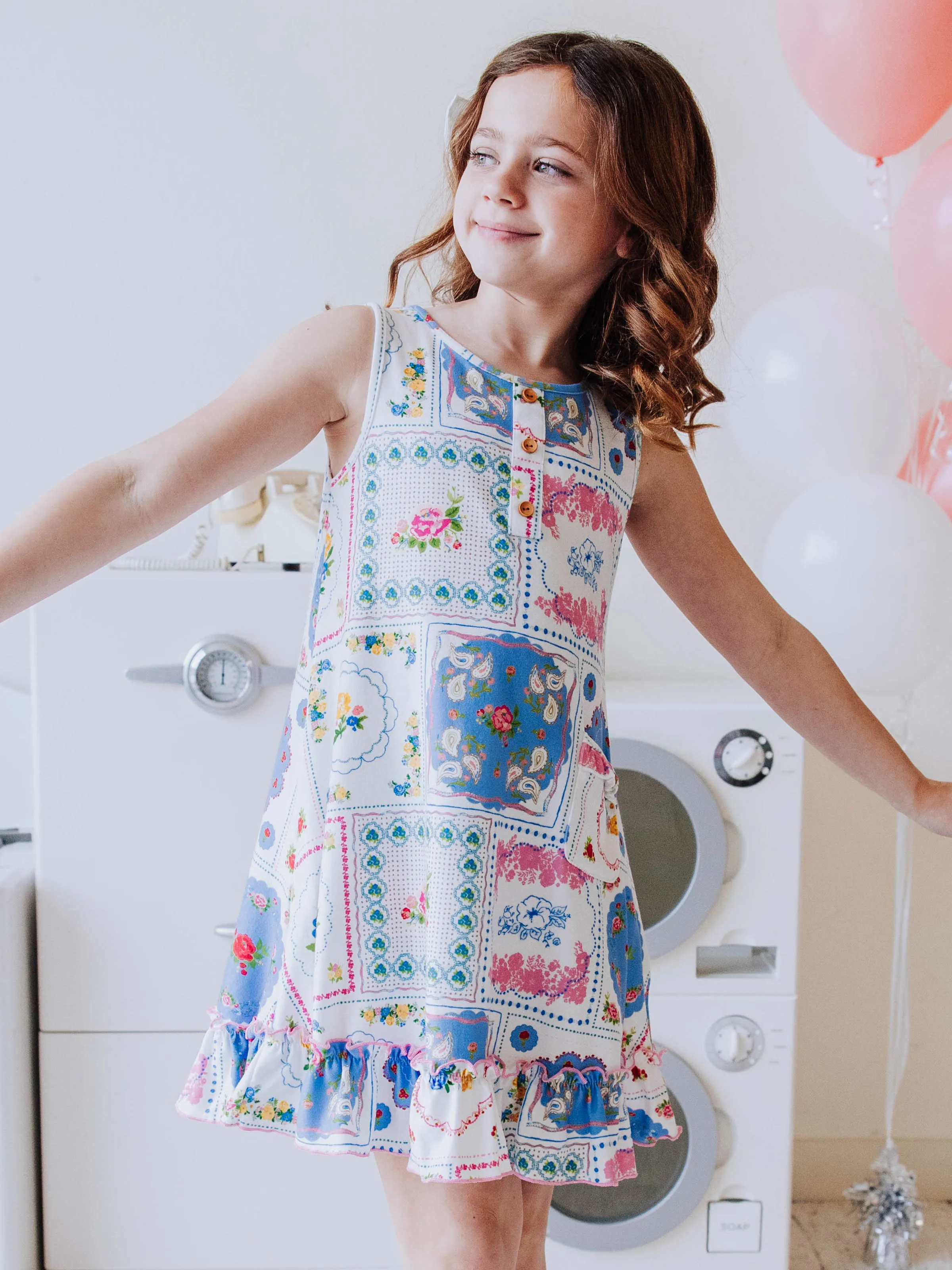 Everyday Play Dress - Spring Patchwork