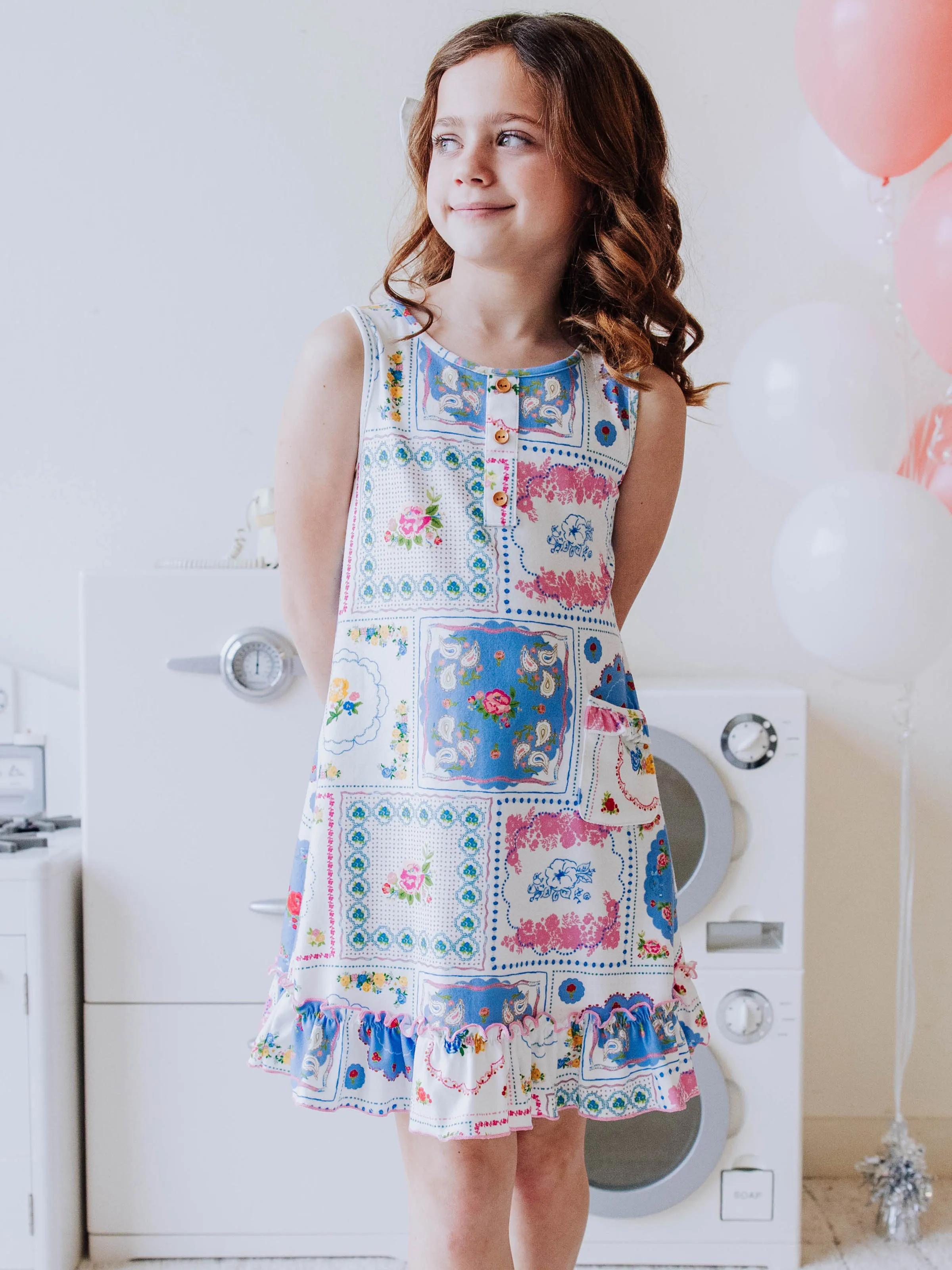 Everyday Play Dress - Spring Patchwork