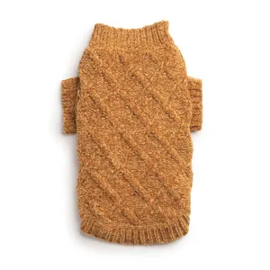 FabDog Chenille Sweater - Gold