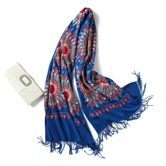 Fashion Winter Cashmere Scarf Printed Bandana Shawl #1149