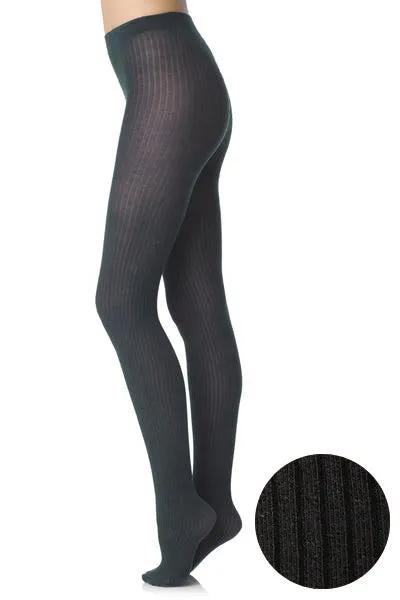 FOGAL 498 COTTON RIB 120 Brown Tights