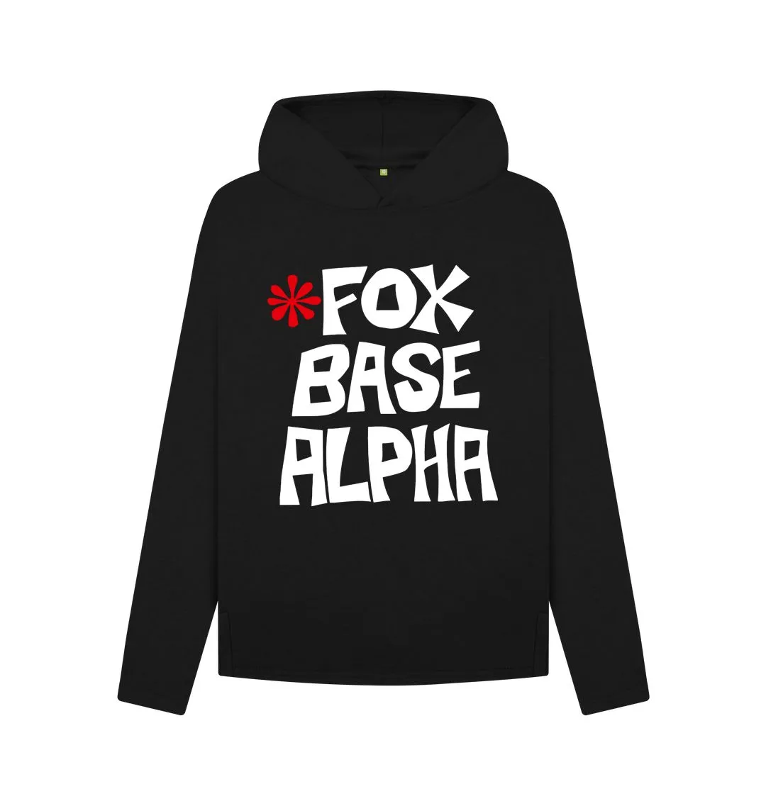 Fox Base Alpha Reverse Logo relaxed fit hoodie