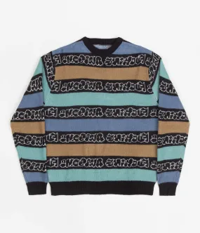 Fucking Awesome Inverted Wanto Brushed Crewneck Sweatshirt - Black / Multi