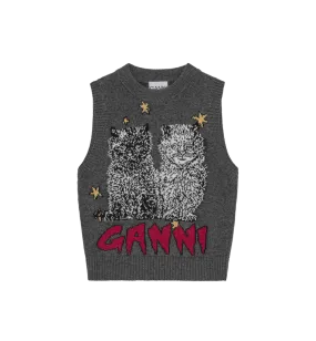 GANNI Graphic Cats Vest