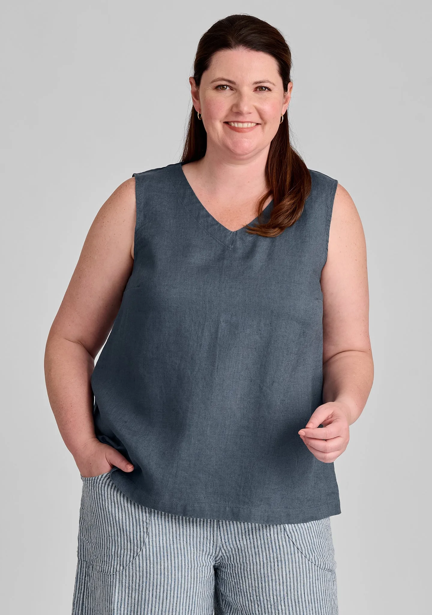 Gem Tank - Linen Tank Top