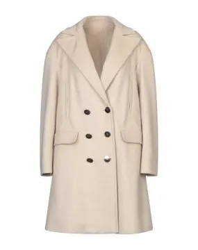 Giambattista Valli Women Overcoat Beige 6 UK