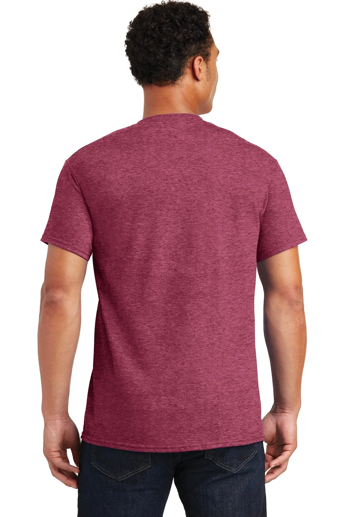 Gildan Ultra Cotton T Shirt Heathered Cardinal