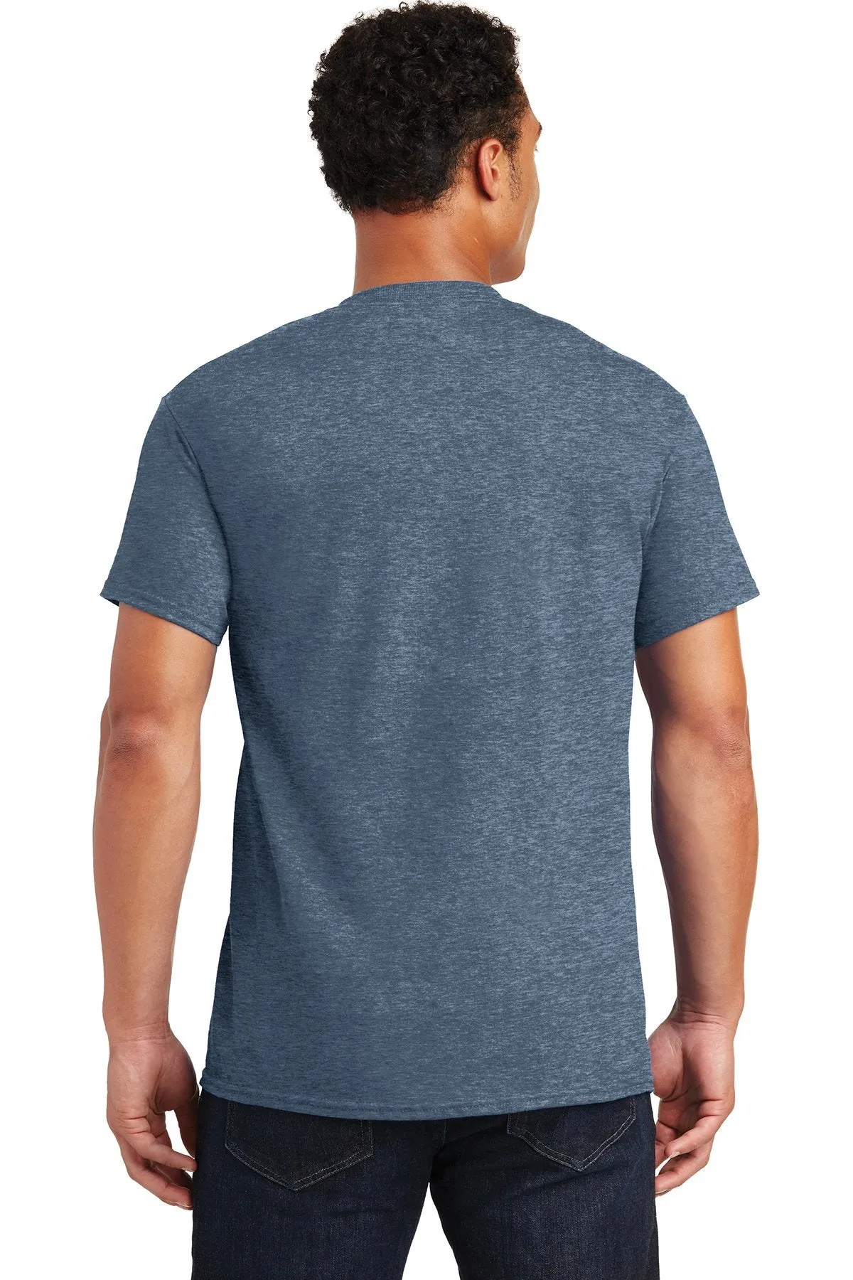 Gildan Ultra Cotton T Shirt Heathered Indigo