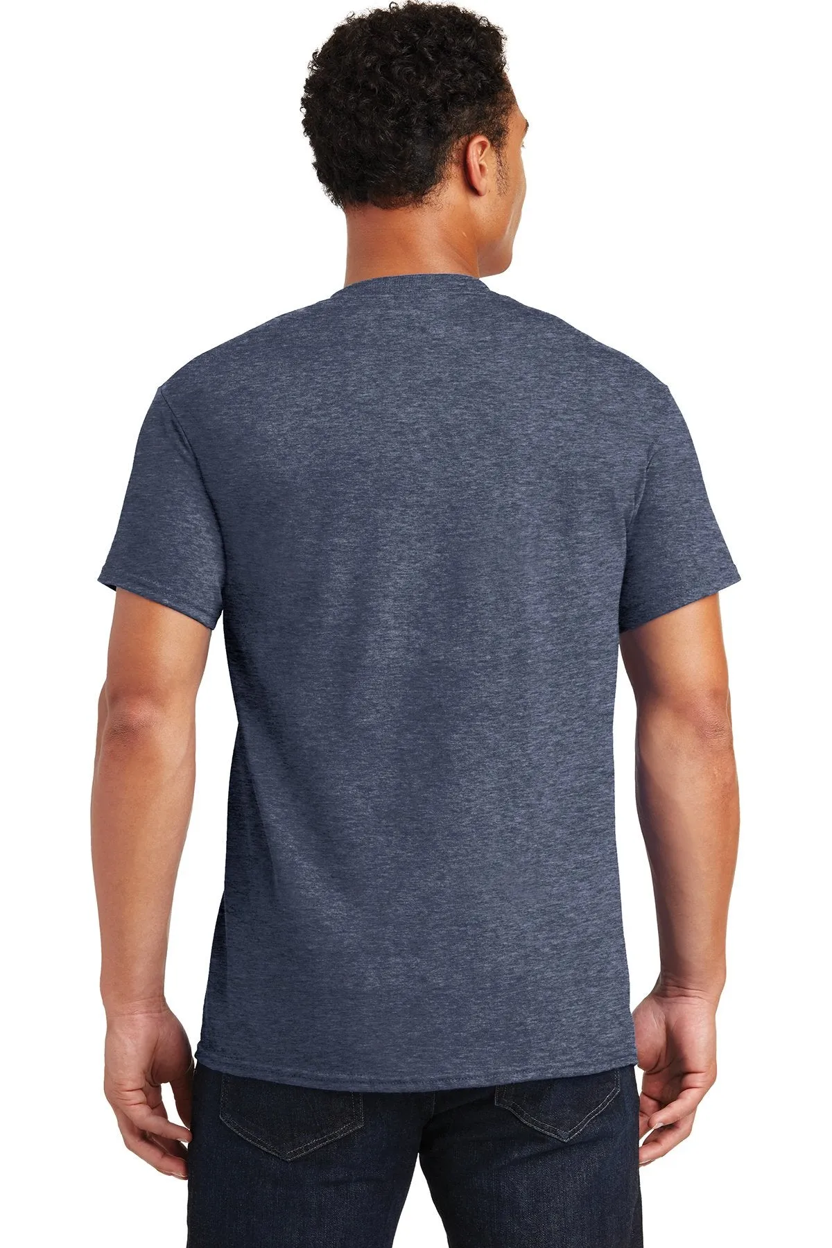 Gildan Ultra Cotton T Shirt Heathered Navy