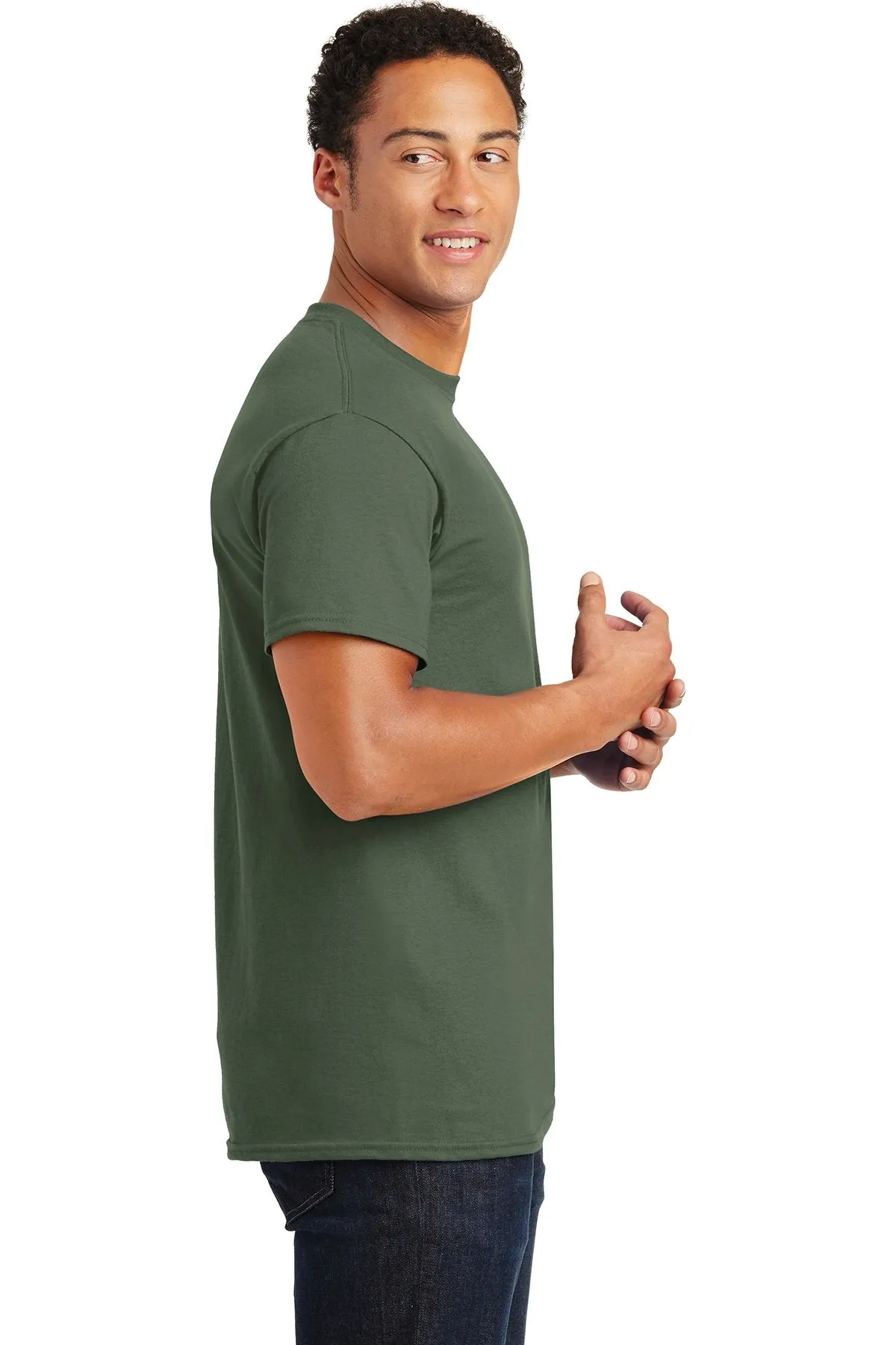 Gildan Ultra Cotton T Shirt Military Green