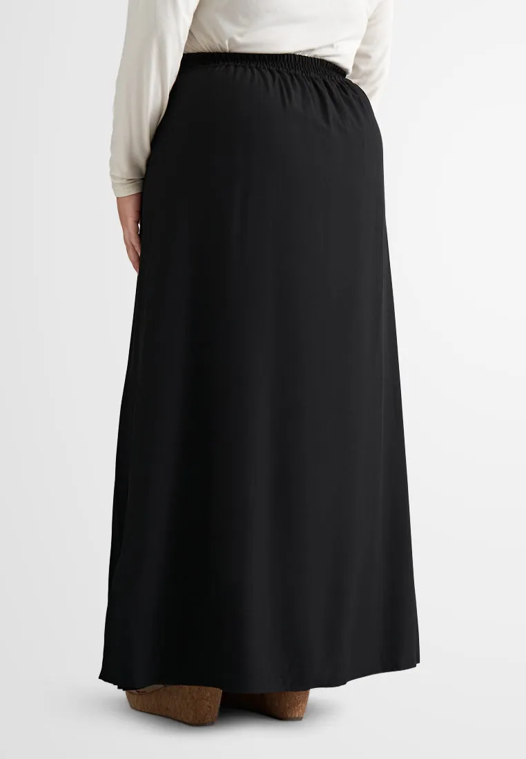 Ginny Front Pleated Flared Skirt