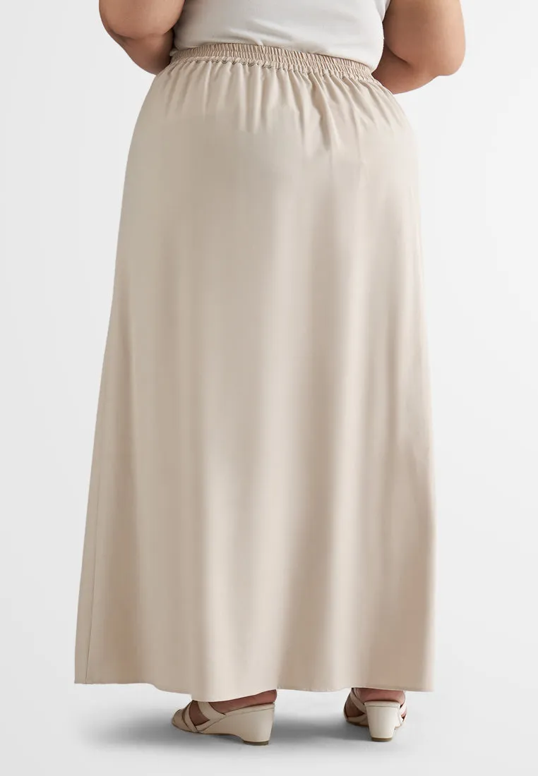 Ginny Front Pleated Flared Skirt