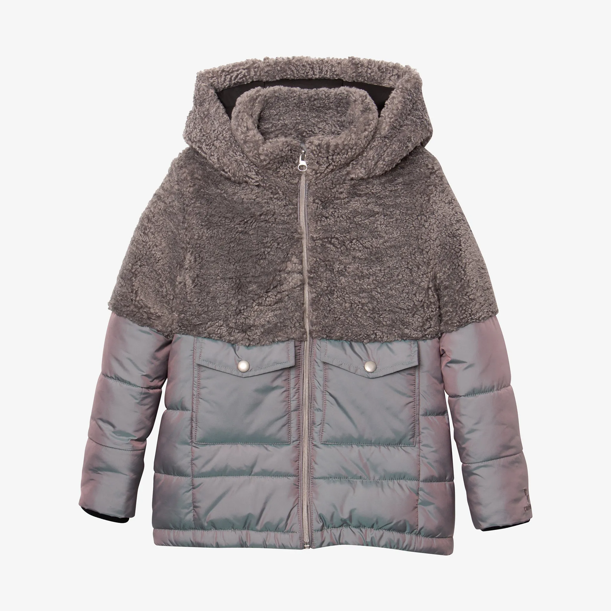 Girl grey parka