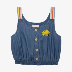 Girls' blue tank top