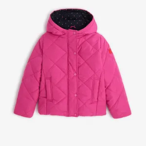 Girls' hot pink parka