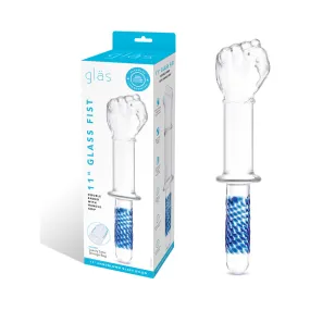 Glas 11 in. Glass Fist Double Ended with Handle Grip