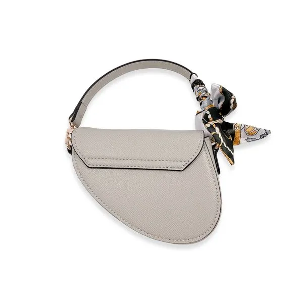 Grey Saddle Purse