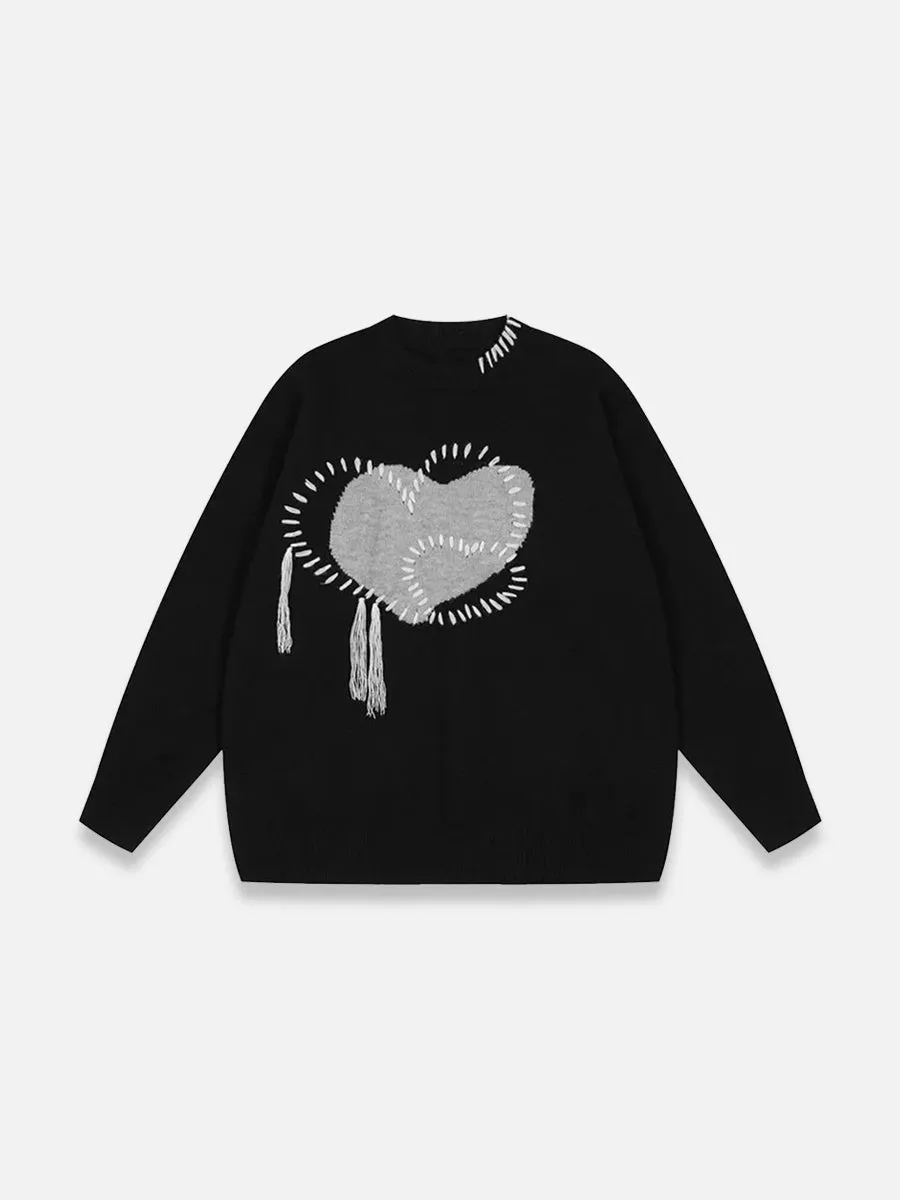 Heart Sweater Y2K