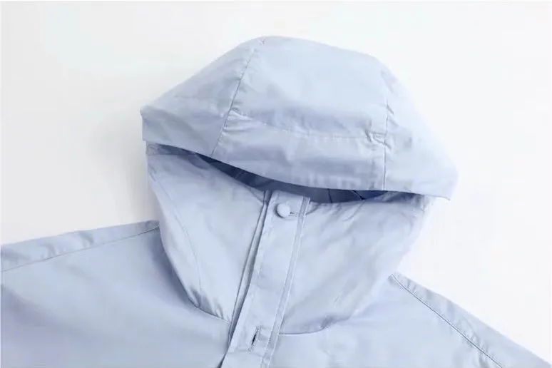 Hooded Shirt 连帽衬衫 - Blue