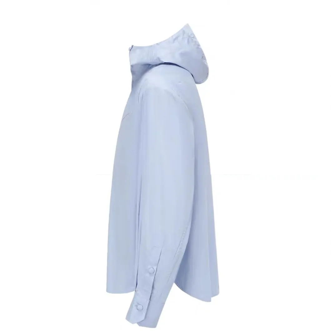 Hooded Shirt 连帽衬衫 - Blue