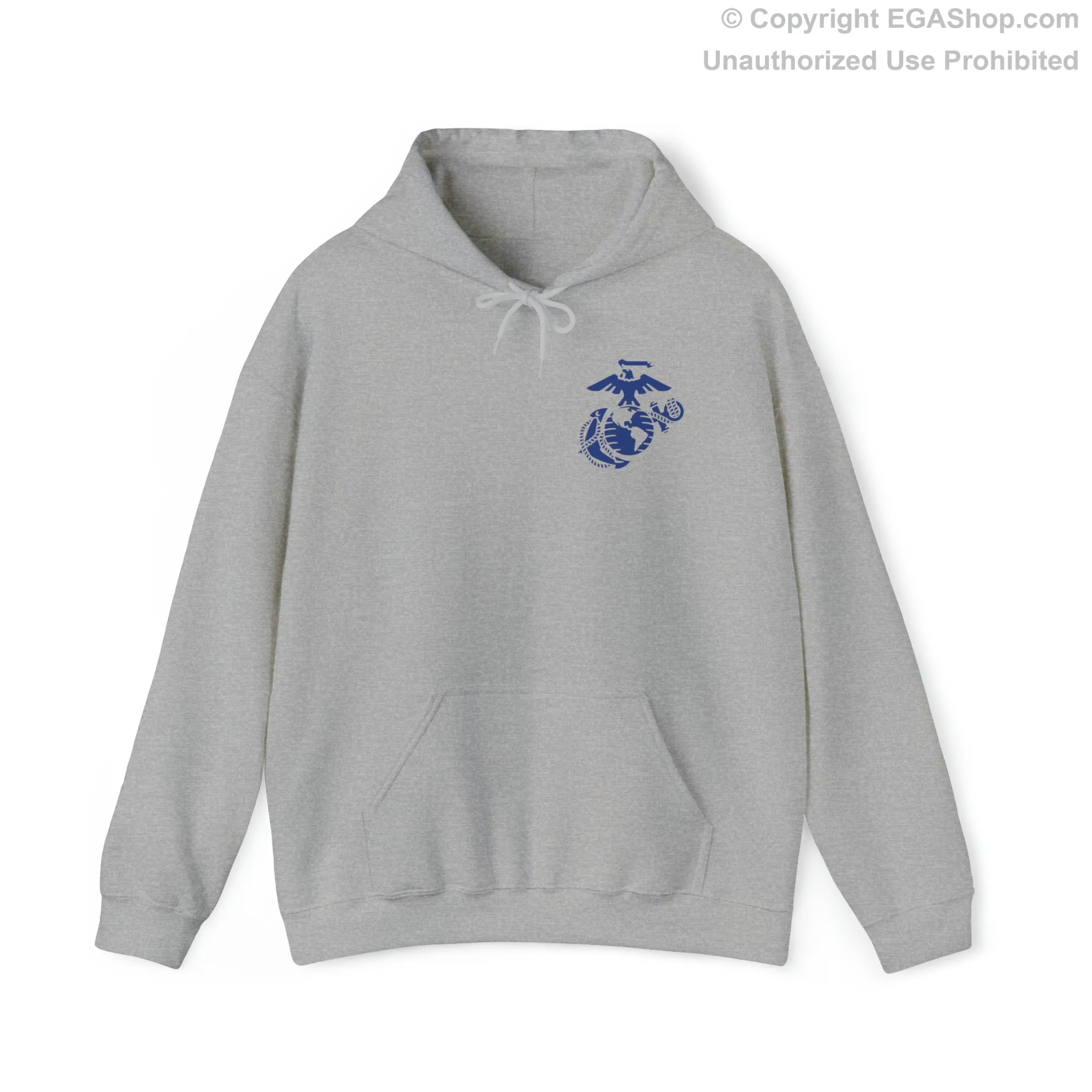 Hoodie: India Co. MCRD Parris Island (3rd Battalion Crest on BACK)