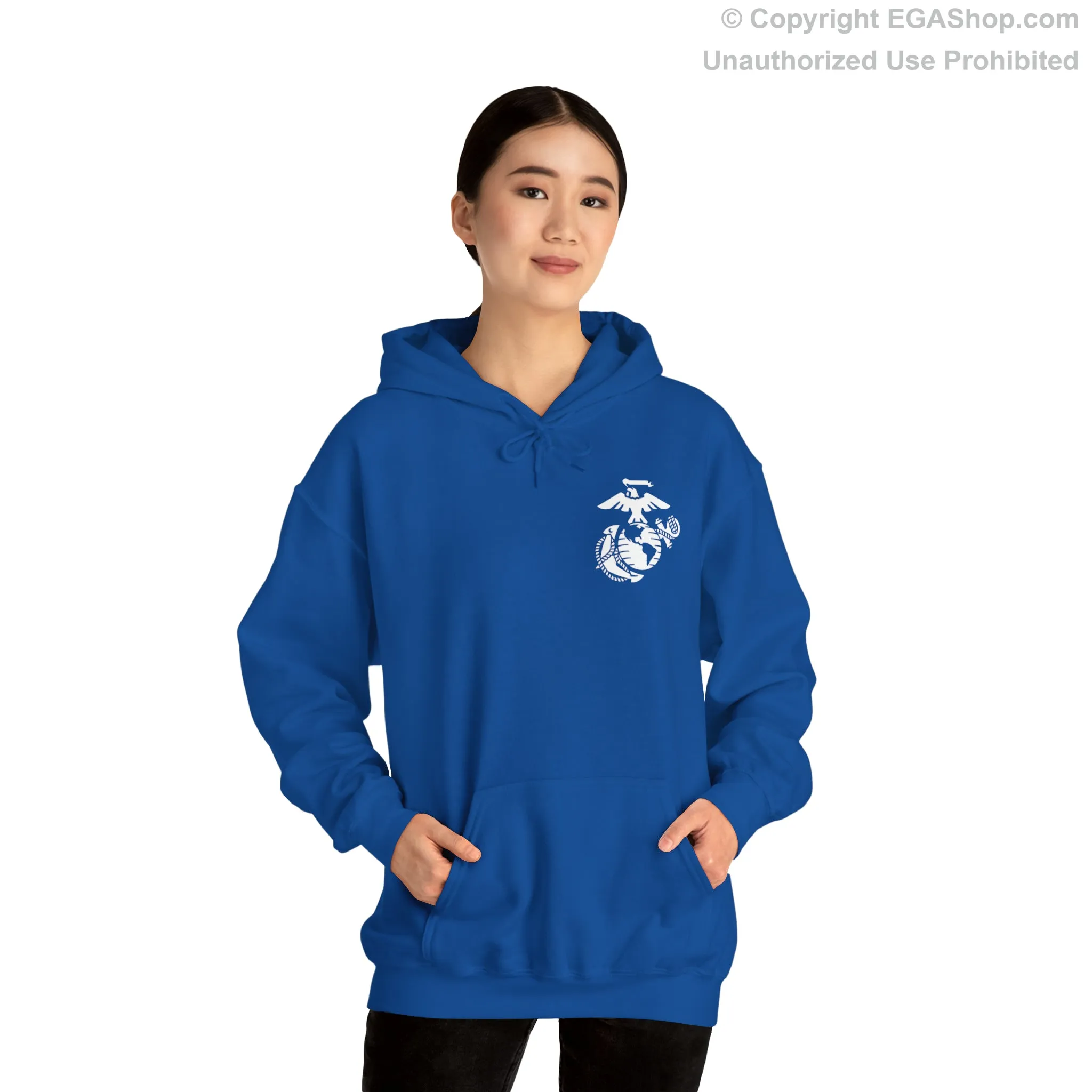 Hoodie: Kilo Co. MCRD San Diego (3rd Battalion Crest on BACK)