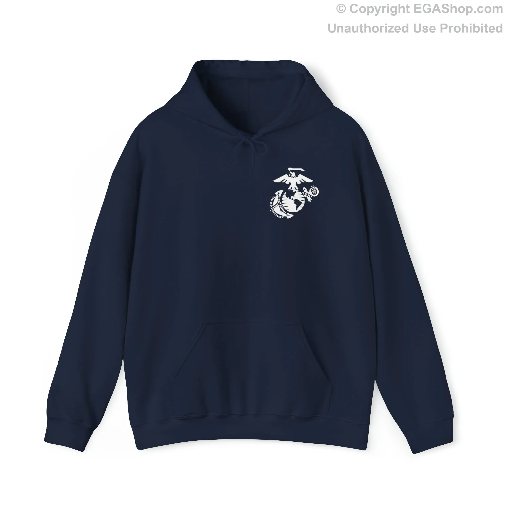 Hoodie: Kilo Co. MCRD San Diego (3rd Battalion Crest on BACK)