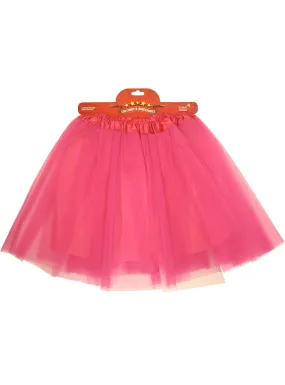 Hot Pink Adults 40cm Basic Costume Tutu