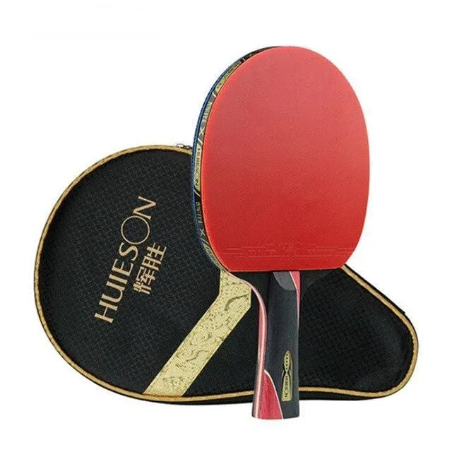 Huieson 5 Star Carbon Fibre Table Tennis Bat   Case