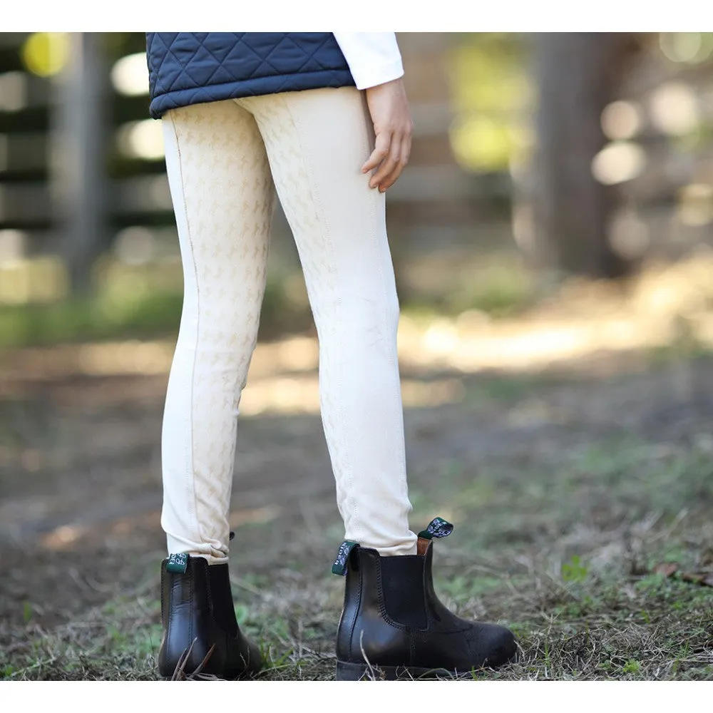 Huntington Girls Ruby Jodhpurs w/Gel - Beige