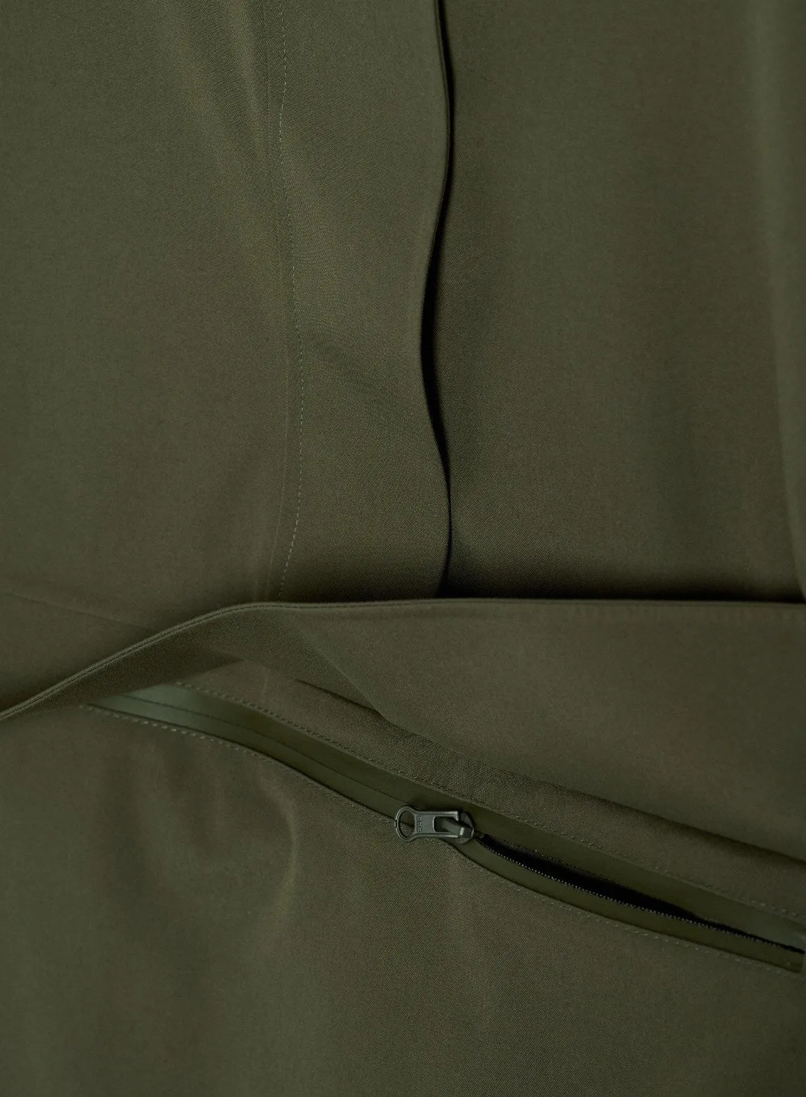 Khaki Waterproof Oversized Anorak