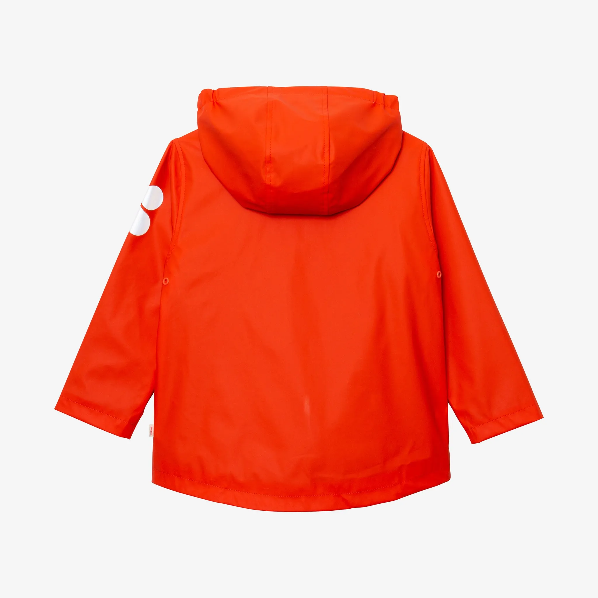 Kid fiery orange parka