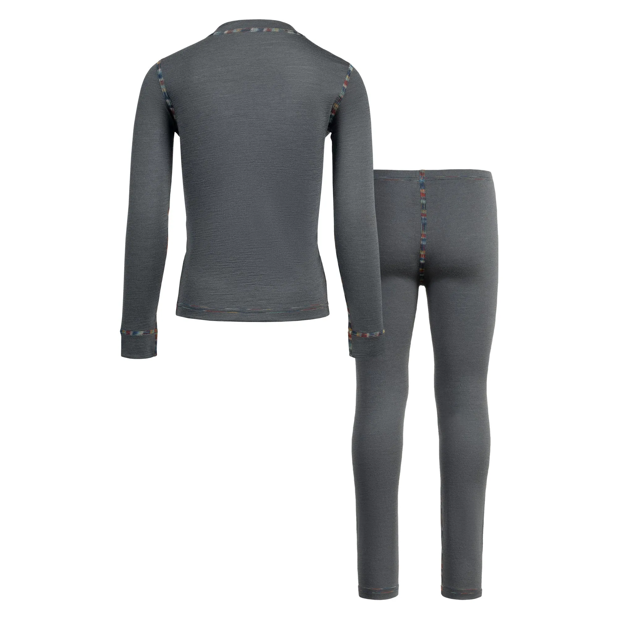 Kids' 160 Long Sleeve & Bottom 2-Piece Perfect Grey