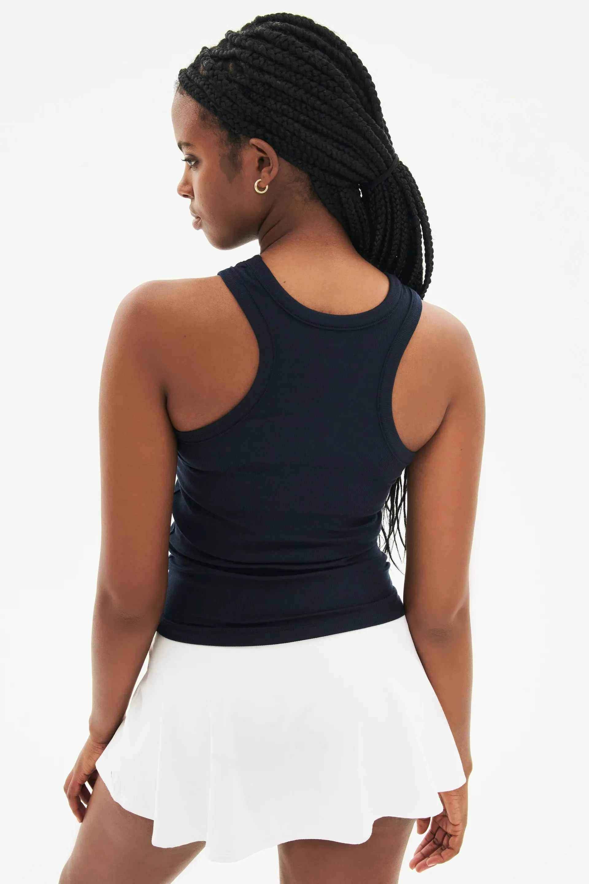 Kiki Rib Tank, Indigo