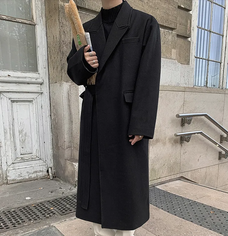 [Korean Style] Cos 2 Color Belted Wool Coat