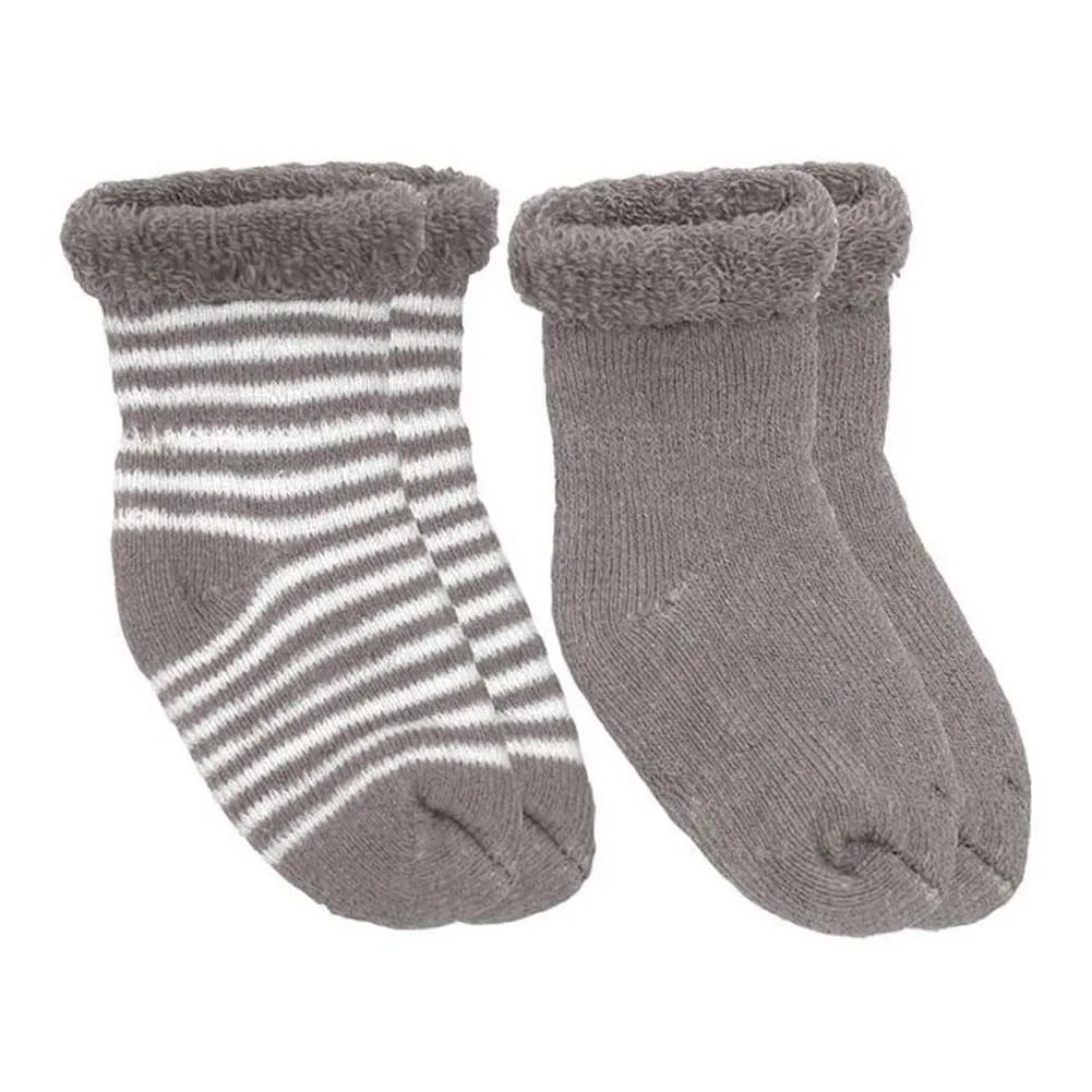 Kushies 2-Pack Terry Newborn Socks