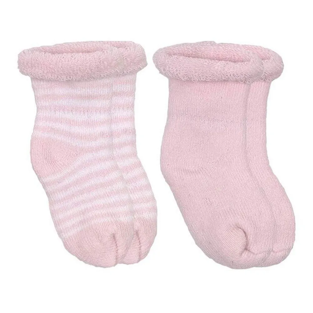 Kushies 2-Pack Terry Newborn Socks