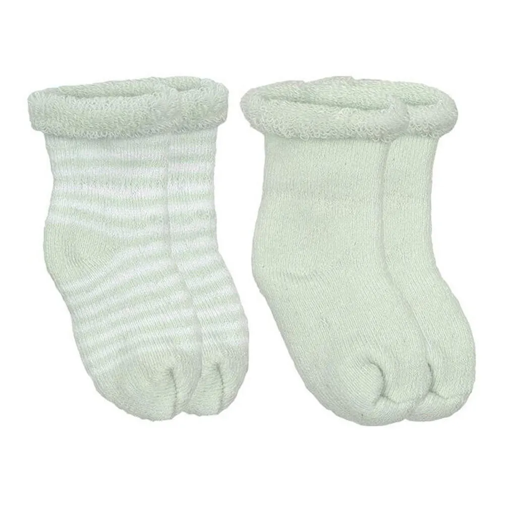 Kushies 2-Pack Terry Newborn Socks